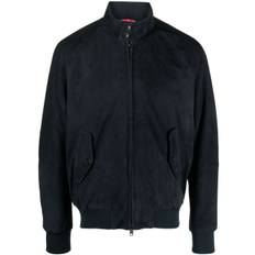 Baracuta - G9 Harrington jacka - herr - bomull/läder/polyester - 44 - Blå