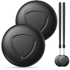 Air Tracker Tag 2-pack - Smart Tag kompatibel med Apple Find My (ENDAST iOS) med skyddshölje, vattenavstött föremålssökare, Bluetooth-nyckelsökare för plånbok, bagage och bytbar batteri