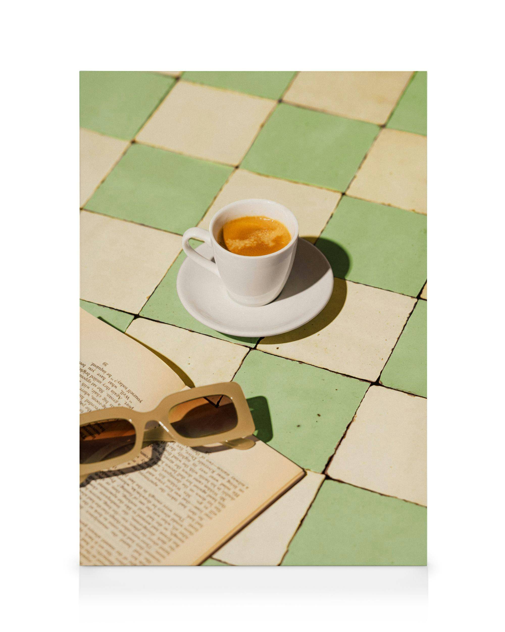 Canvastavlor Morning Ritual Canvastavla (70x100 cm - Svart ram)