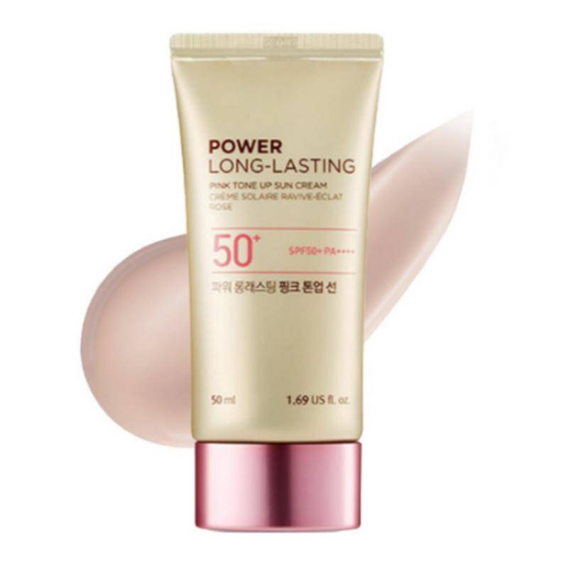 THE FACE SHOP Power Long-Lasting Pink Tone-Up Sun Lotion SPF50+ PA++++ 50ml