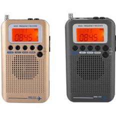 Bärbar flygplansradiomottagare, fullbandradiomottagare - air/fm/am/cb/sw/vhf, lcd -display med bakgrundsbelysning, chip har en kraftfull m