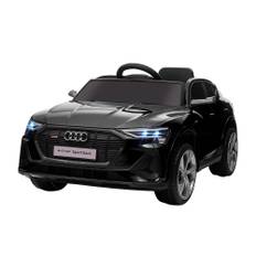 Elbil for Børn Audi E-tron med Fjernbetjening og Strålkastere Sort.