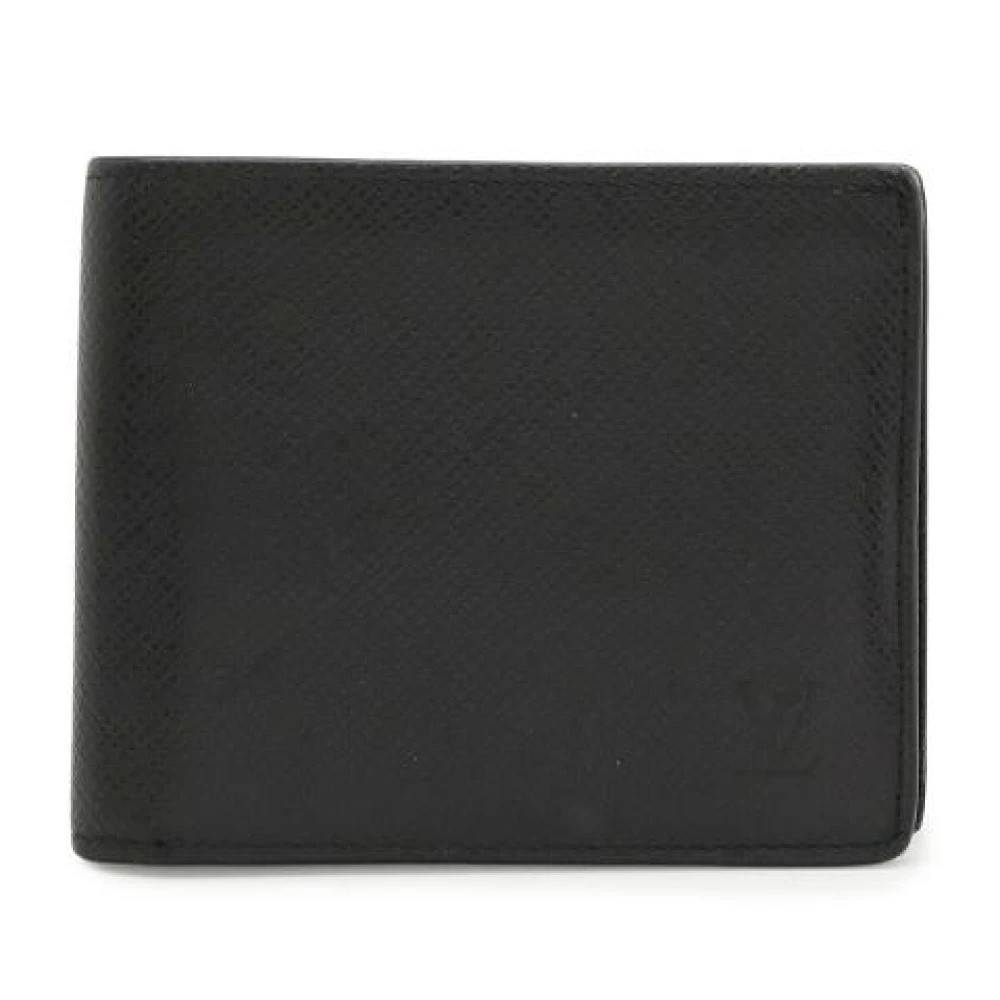 Louis Vuitton Vintage - Pre-owned Taiga Bifold Wallet Vintage - Herr - ONE Size - Läder