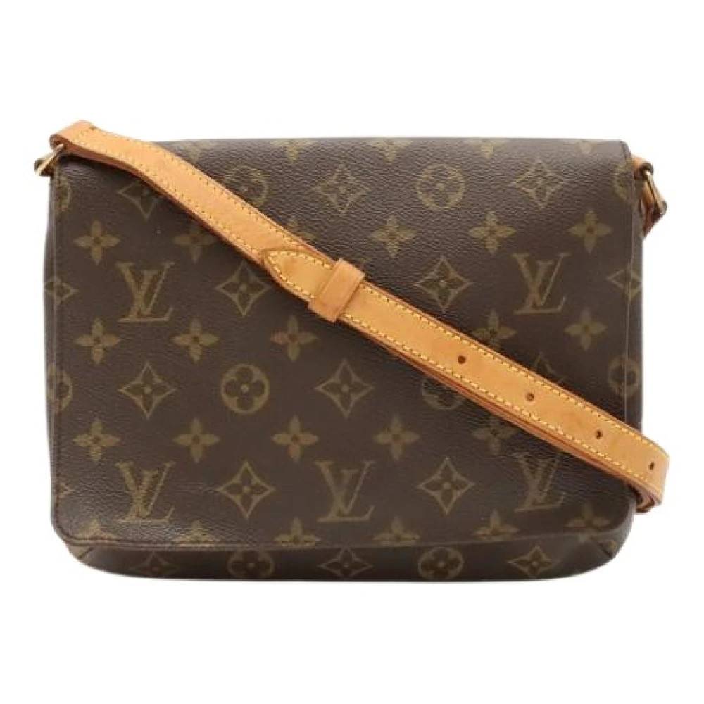 Louis Vuitton Vintage Pre-owned Musette Tango Skuldertaske - Vintage - Dame - Brun - ONE SIZE - Uld
