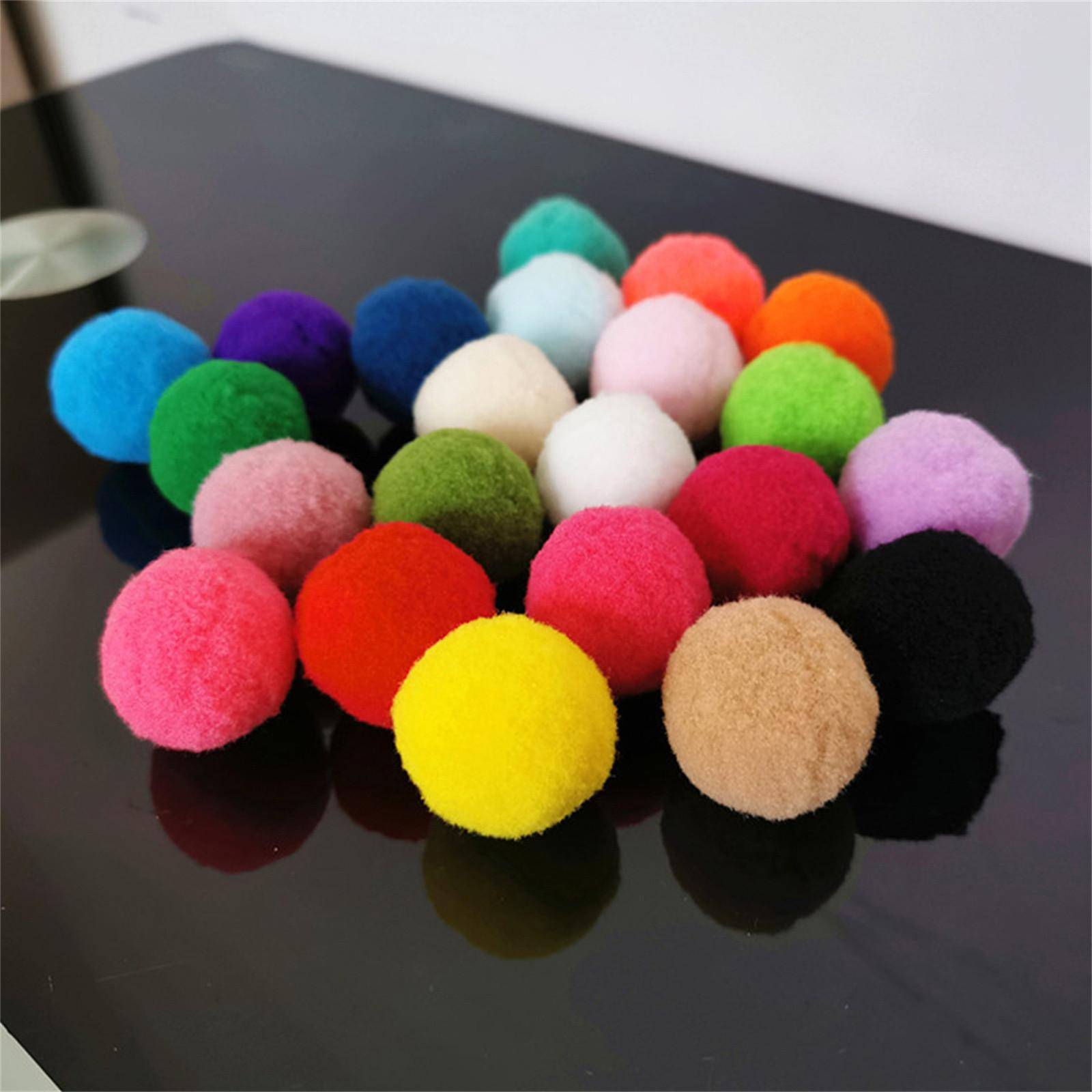 30 st 1,6 /4 cm Kattleksaksbollar Partihandel Mjuk Kattunge Pompongleksak Innekatter Interaktiv Lek Träningsleksak Plyschbollar Katters Favoritleksak