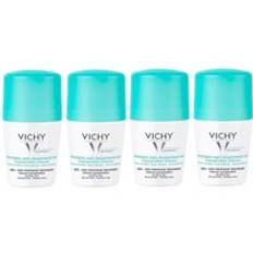 VICHY 48 Hour Intensive Anti-Perspirant Roll-on Deodorant Set for Sensitive Skin 4 x 50ml