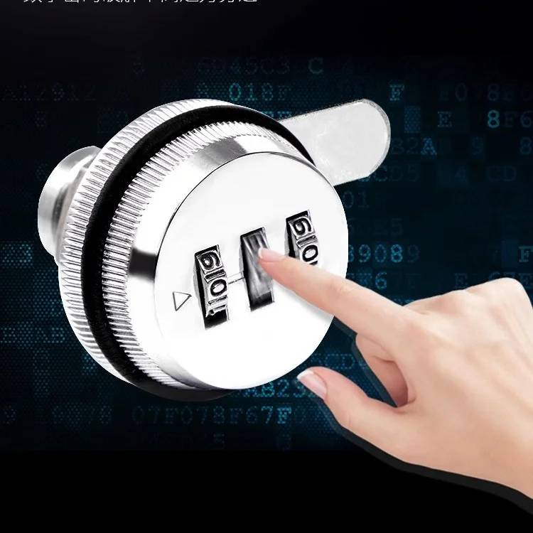 3 Digit Combination Password Box Lock 20mm Smart Cam Code Lock Zinc Alloy for Mailbox Cabinet Door Security Hardware