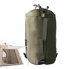 Sovsäck trick väska, kompressionspåse, förvaringssovsäck, kompressionspåse, lätt ryggsäck, nylon camping förvaringsväska för camping, vandring, camping