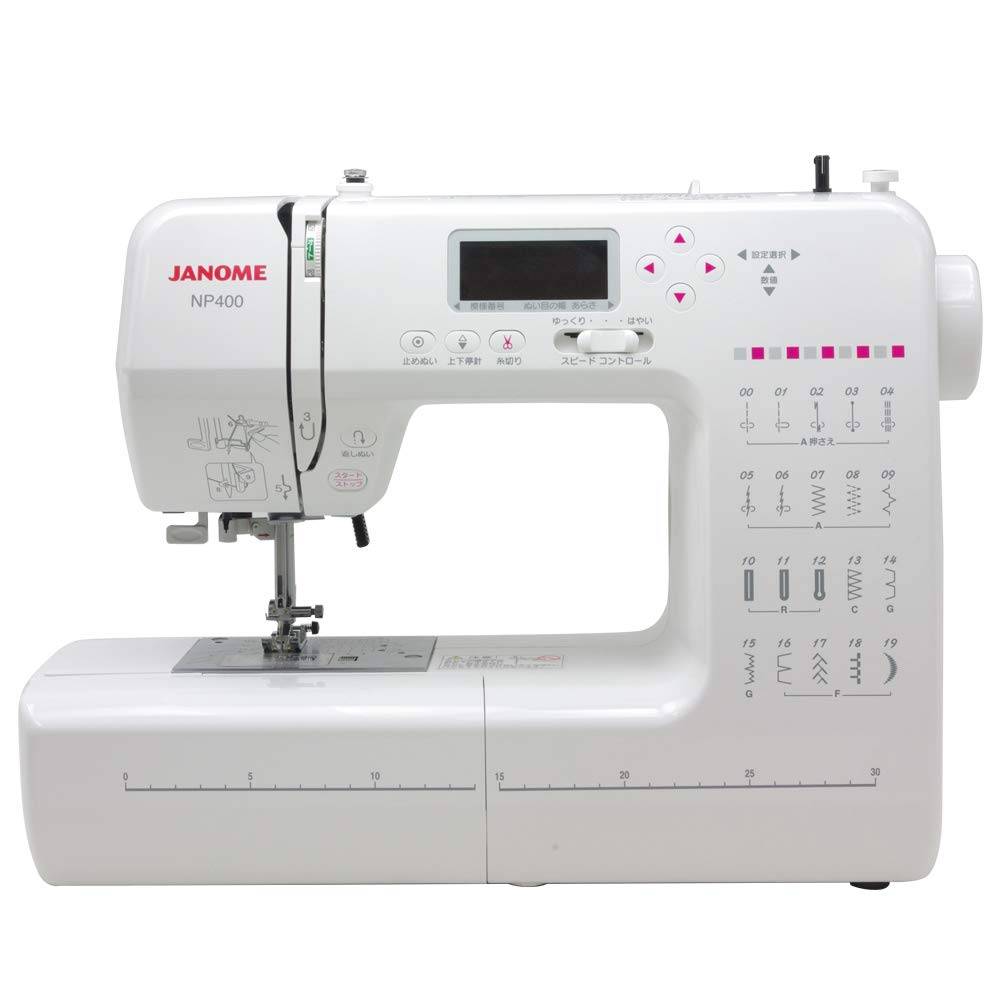 Janome Computerized Sewing Machine NP400 Convenient carrying bag included Automatic thread cutter Automatic thread tension vit