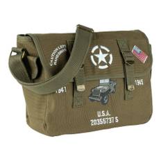 Canvas messenger bag - Willys jeep USA