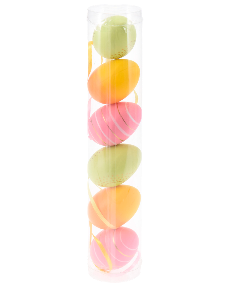 Påskpynt 6 cm - 6-pack