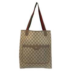 Gucci Vintage, Pre-owned, Dame, Beige, ONE SIZE, Uld, Pre-owned Canvas gucci-tasker