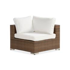 Comfort Garden Bahamas Hörnmodul - Sand/Vit Modulsoffa utomhus Beige Plast