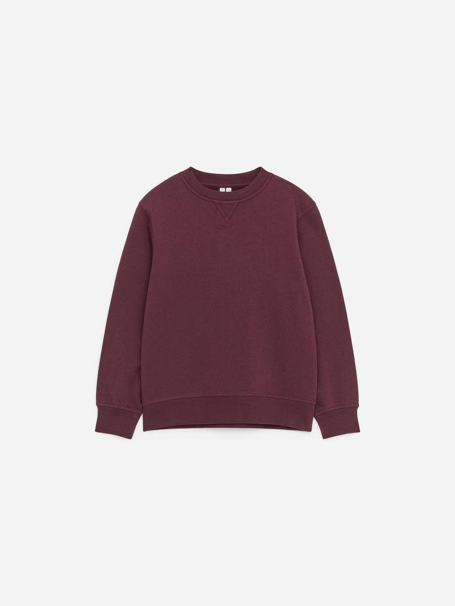 ARKET French Terry Sweatshirt -Röd, 122/128
