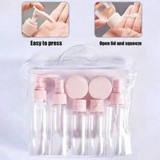 Travel Bottle Sets, Travel Bottle Sets, Lotion Dispenser Bottles, Cosmetic Bottles, Shampoo, Bath Convenient Leak Proof Empty Bottles, Leak Proof, Ref - Multicolor - 4pcs-white Set,4pcs-green Set,10pcs-pink,10pcs-white,1pc-box