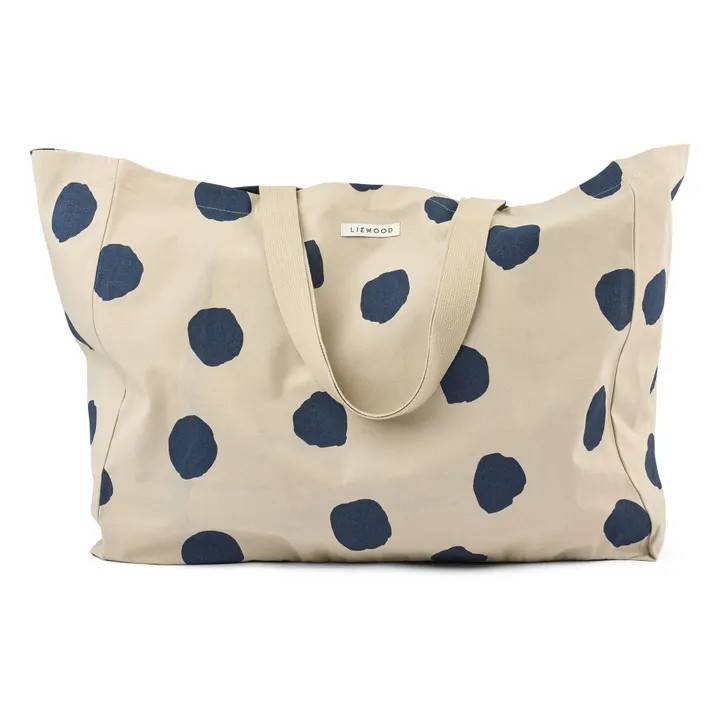 Tote Bag Maxi Pois Coton Bio | Beige