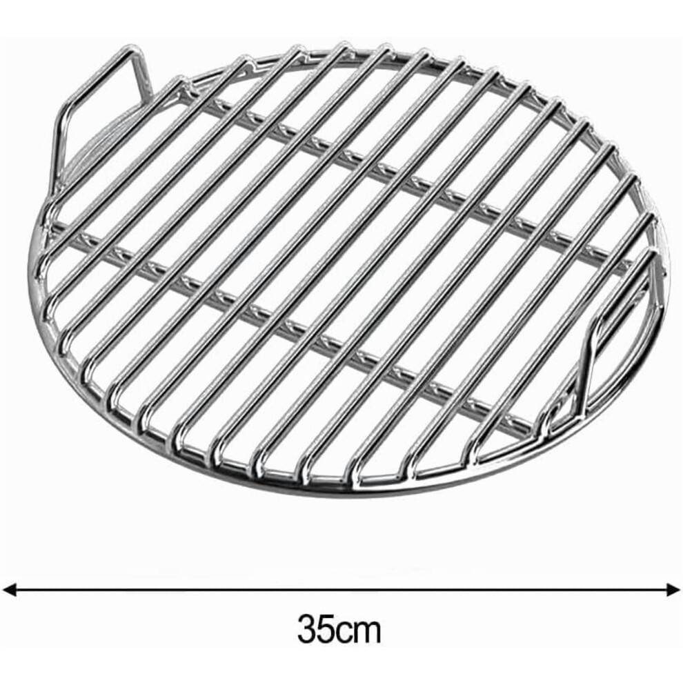 Rund grillrist i rustfrit stål 35 cm til grill, camping,