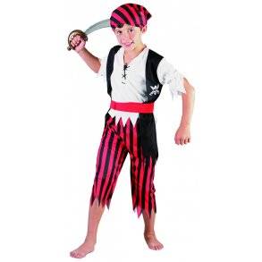 Rio, piratkostume, 140 cm [Levering: 1-2 dage]