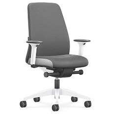 Interstuhl Bürostuhl Every Interior Edition – ergonomischer Schreibtisch- und Gaming-Stuhl – Lordosenstütze für gesünderes Sitzen – vereint gesundes und aktives Sitzen (Grau | Weiß)
