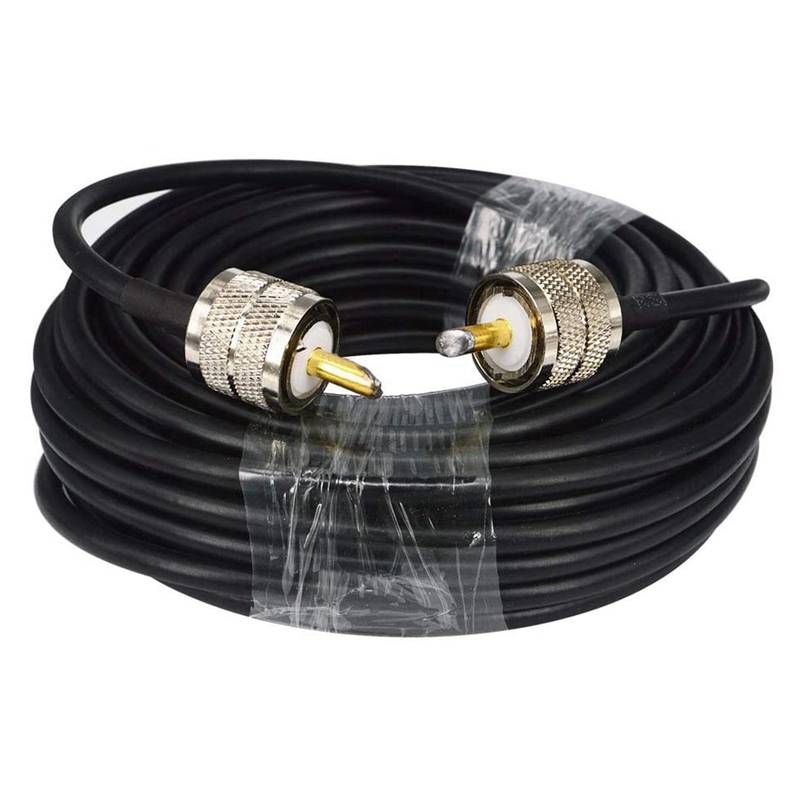Promotion! 15M UHF Coaxial Cable RG58 Coax Cable PL259 Cable 50 Ohms CB Radio Antenna Cable UHF Male To UHF Male Low Loss UHF
