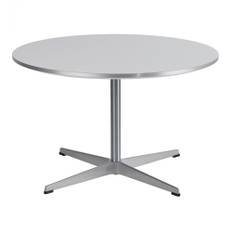 Fritz Hansen - A222 Cirkulär Soffbord, Ø75 cm, Laminat, Black - Soffbord - Arne Jacobsen,Piet Hein - Svart - Metall/Trä