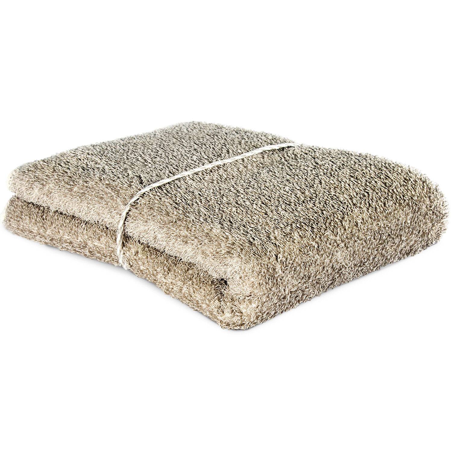 Håndklæde Hørfrotté 45x65 cm Offwhite / Naturligt