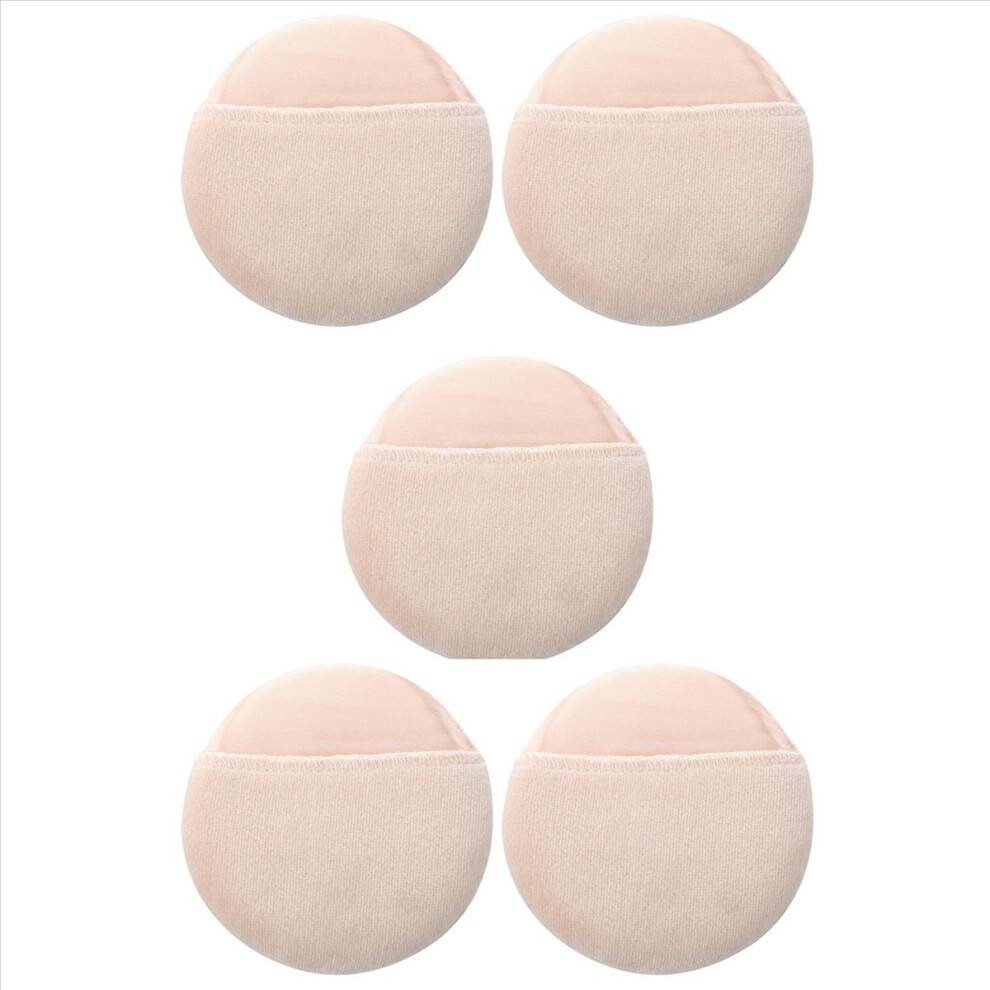 Kvinder Kosmetisk Beige Hvid Rund Ansigt Makeup Pudderkvast