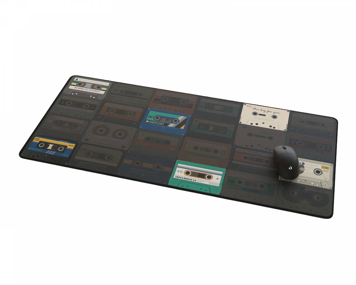 KBDfans PBTfans Tape & Radio 2XL Deskmat