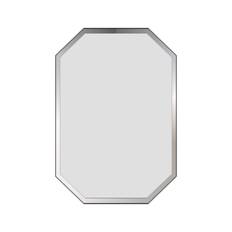 Facetslebet spejl m/lige kanter - 8 kantet - flere størrelser (Variant: 120x90)