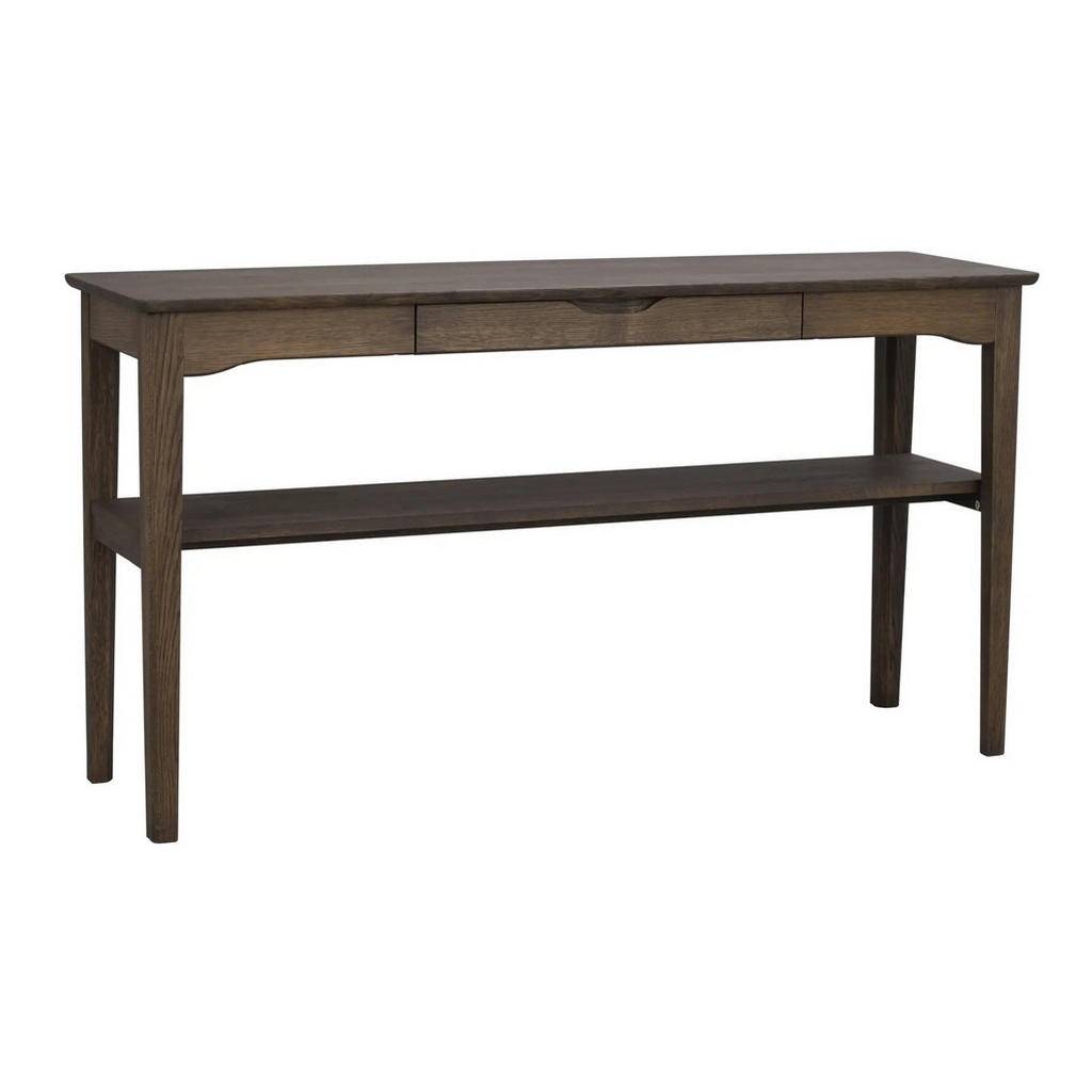 SIDOBORD i trä 140/40/75 cm - mörkbrun