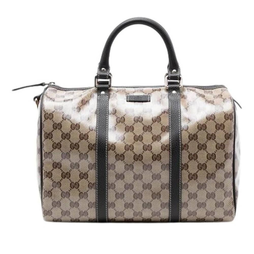 Gucci Vintage Pre-owned Boston Taske - Vintage - Dame - Beige - ONE SIZE - Læder