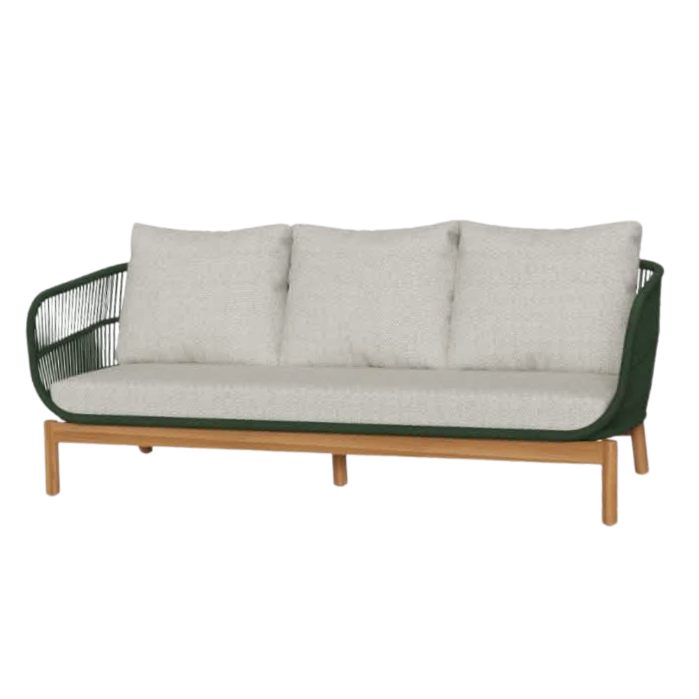 Tokheim 3-Pers. Loungesofa - Grøn Reb