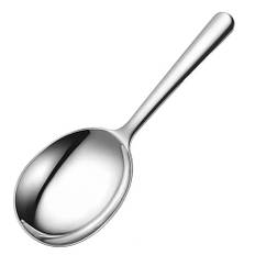 1Pc Stainless Steel Public Short Handled Soup Spoon With A Strainer, Restaurant Specific Dish Spoon For Vermicelli.