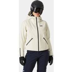 Helly Hansen Dam Kvitfjell 3-i-1 Skalskidjacka Beige L - Snow Beige