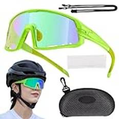 Cycling Glasses Color Changing Lenses, Mountain Cycling Glasses, Cycling Sun Glasses, Polarized Cycling Glasses, Softball Biking Glasses, Easy To Use, Portable For,Baseball Running Fishing