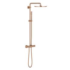 Grohe Rainshower system 310 komplet brusesæt med termostat i børstet kobber