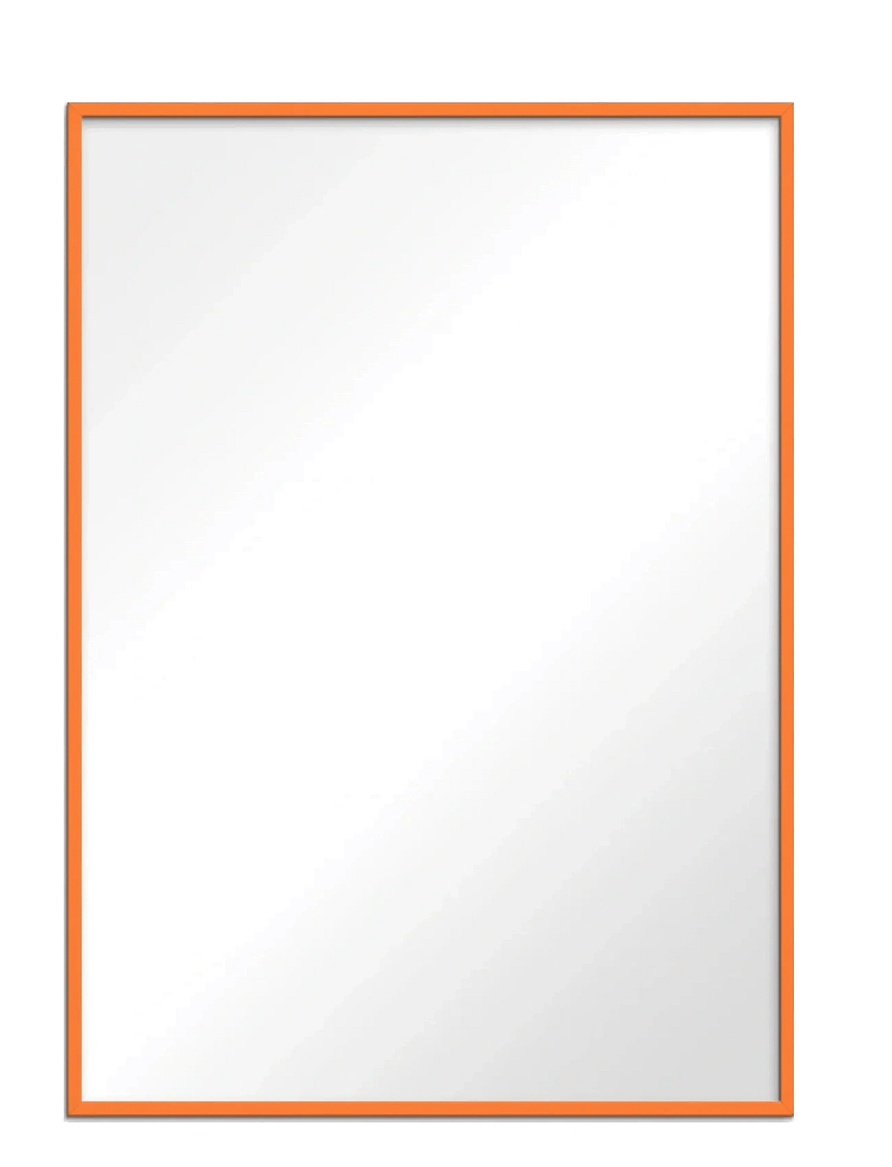 Poster & Frame Orange Wood Mirror - Orange - 40X50 cm