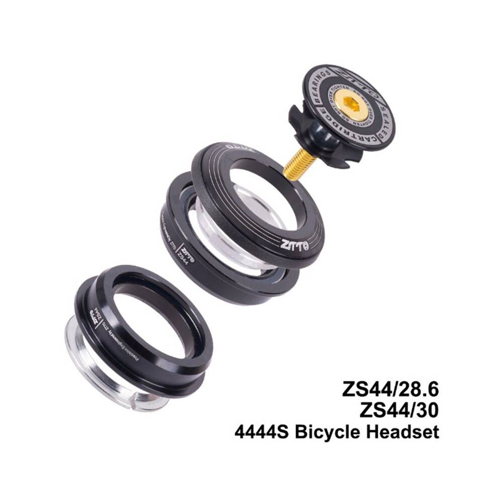2X ZTTO MTB Road Bike Internal Headset 44mm CNC 1 1/8Inch 28.6 Straight Tube Fork ZS44 Semi-Integrated Bicycle Parts