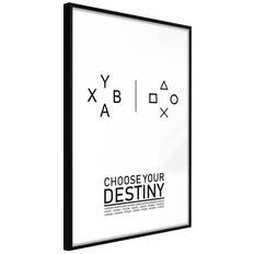 Inramad Poster / Tavla - Which Team Are You On? - 20x30 Svart ram