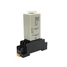 1PCS H3Y-2 DC12V DC24V DC36V Basuttag Tändningsfördröjning DPDT-vred 0-60 minuter timer tidsrelä (spänning DC 12 V, 0-3 minuter)