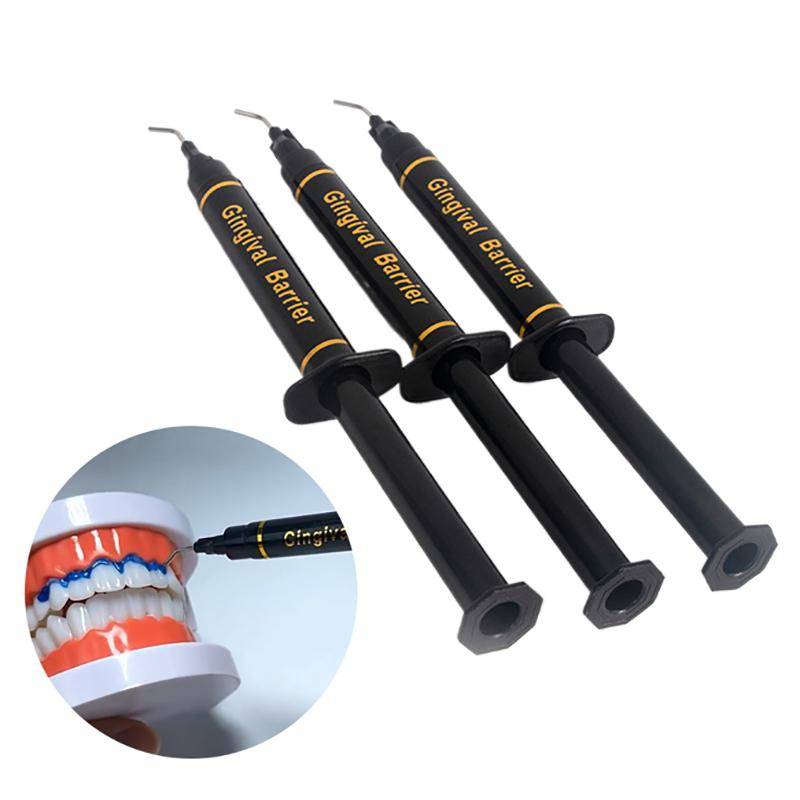 1,5/2,5/3 ml Dental spruta Gumskyddsgel Klinik Gingival barriär Professionell tandblekningsvård Gingival barriär