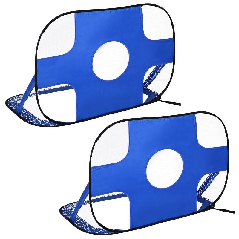 Fotbollsmål set 2i1 123x80x80 cm