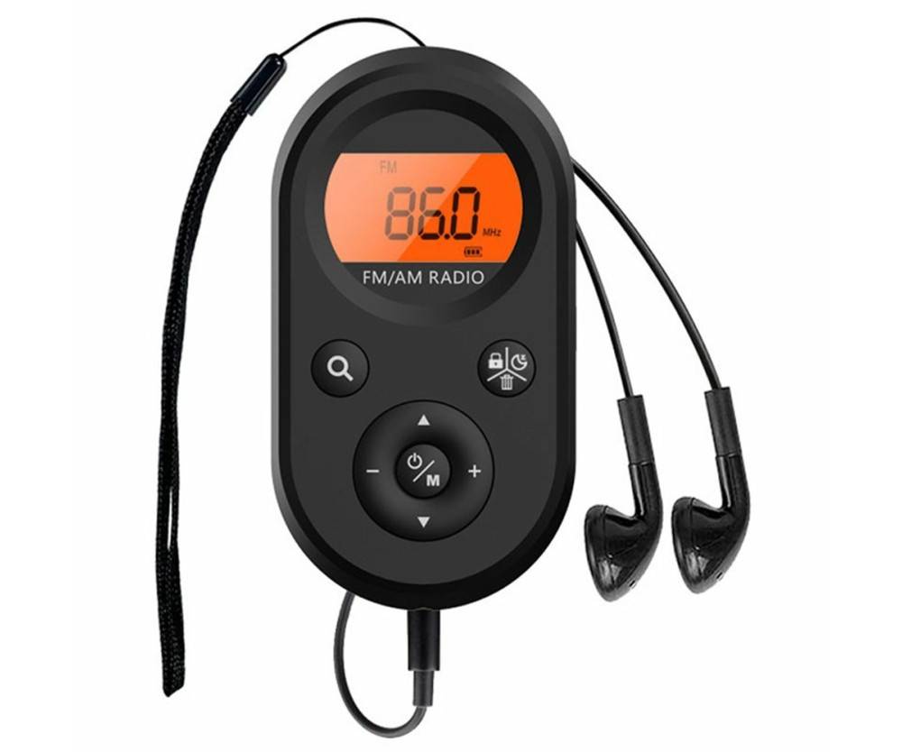 M01 Radio Fickradio laddningsbar belysning FM/AM-mottagare digital tuner