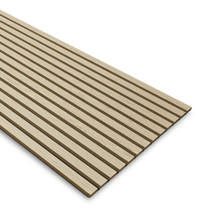 Woody & Moody akustikpanel 600x2400 lys eg m/polypanel mat lak m/sort polyesterpanel