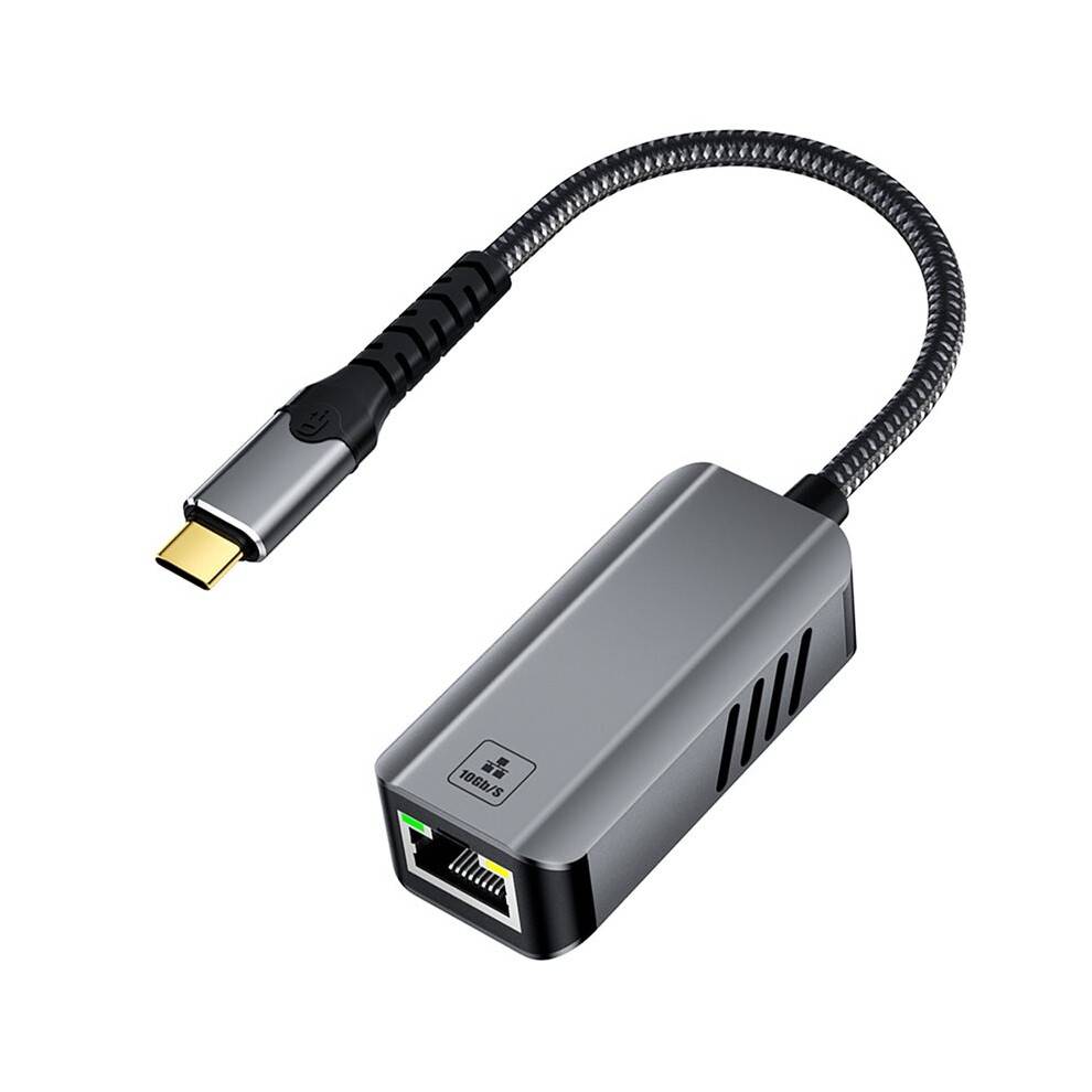10Gbps USB-C Ethernet Adapter RTL8159 för USB4 för  för  Studio/PC/Laptop 10000Mbps RJ45 LAN Kort