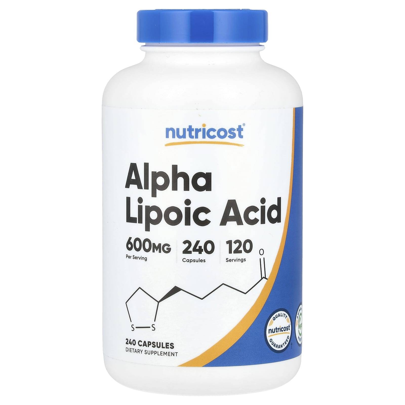 Nutricost, Alpha Lipoic Acid, 600 mg, 240 capsules, (300 mg per capsule)
