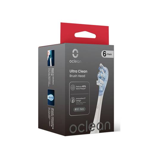 Oclean Brush Heads Ultra Clean 6-pak, Black Tilbehør Til Eltandbørste - Levering fra i morgen - 365 dages retur og prismatch*