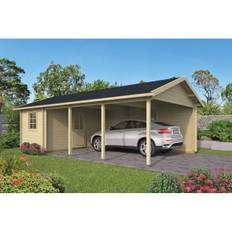 Winston-Salem Carport-shed 44 mm - 400805N - 38,07 m²