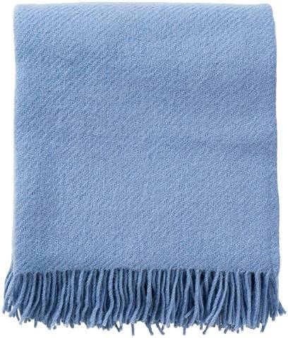 Klippan Uldplaid Bornholm Blue Bizzard - NO_SIZE Plädar Från Magasin - 0008 (NO_SIZE)