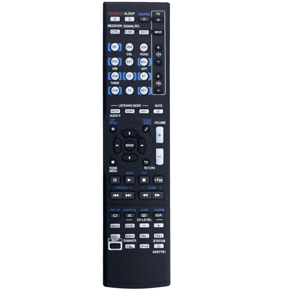 Udskift AXD7721-fjernbetjening til Pioneer AV-receiver VSX-830 VSX-830-K